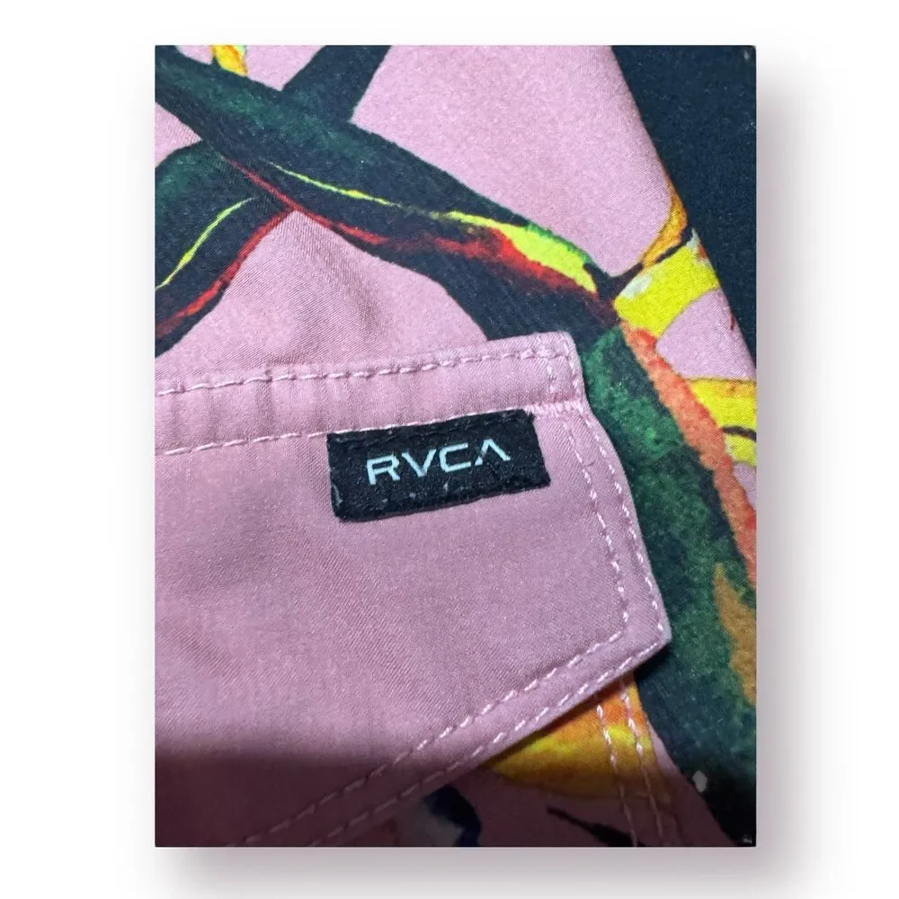 RVCA‎ Pink Floral Board Shorts Size 28